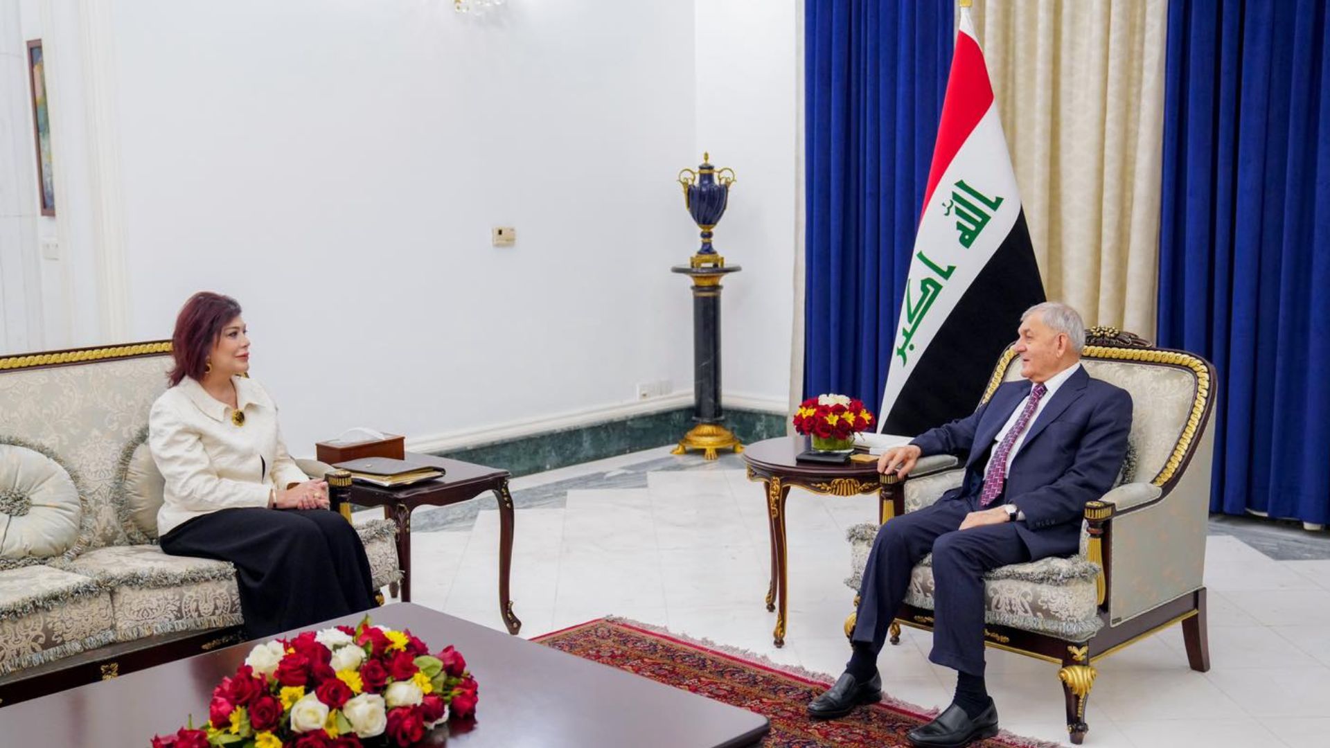 رئيس الجمهورية يستقبل سفيرة العراق لدى السعودية 